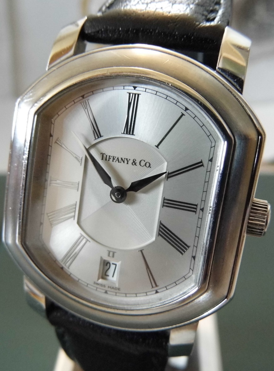 Tiffany Mark Coupe Resonator, Silver Dial, Leather Strap