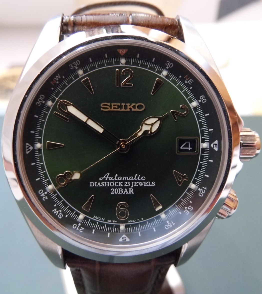 Seiko Apinist, Green Dial, Leather Strap & Bracelet