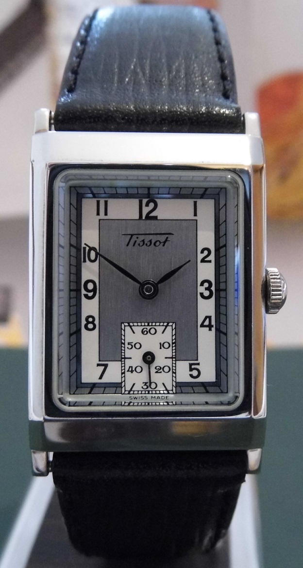 Tissot Ladies Heritage Rectangular, Silver Dial, Leather Strap