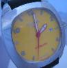 Locman 1970 Automatic Watch, Yellow Dial With Rubber Strap