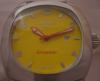 Locman 1970 Automatic Watch, Yellow Dial With Leather Strap