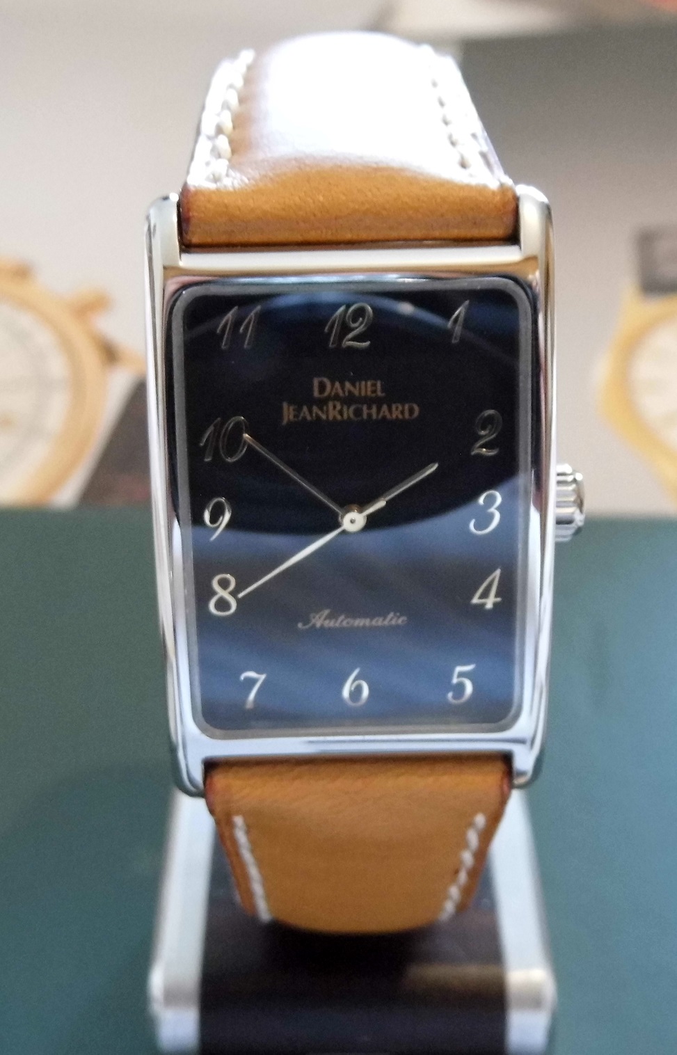 Daniel JeanRichard Lancia Limited Edition, Black Dial, Leather Strap