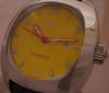 Locman 1970 Automatic Watch, Yellow Dial With Leather Strap