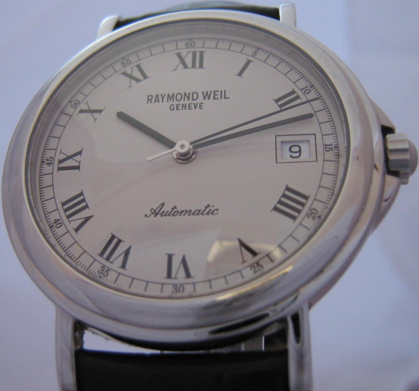 Raymond Weil Tradition Watch, White Dial With Leather Strap