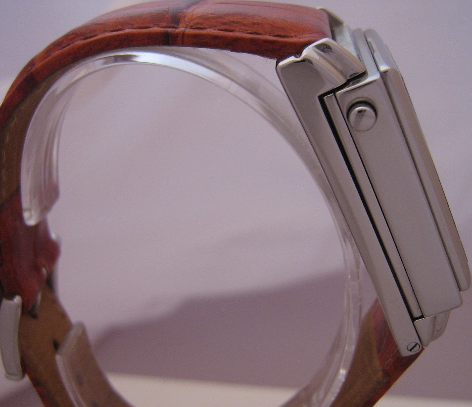 Rotary Elite Hinged Automatic, Silver Dial, Leather Strap